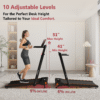 4 Plidesk 3 in 1 Under Desk Treadmill 10-level adjustable handrail