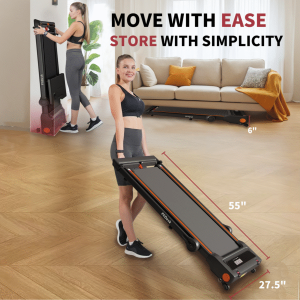5 Plidesk 3 in 1 Under Desk Treadmill 10-level adjustable handrail